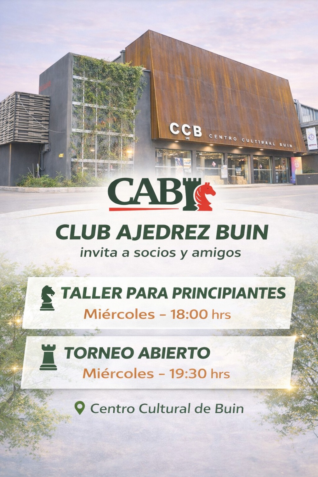 Fachada Centro Cultural de Buin