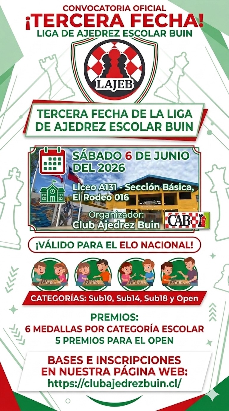 Afiche Segundo Torneo LAJEB 2026